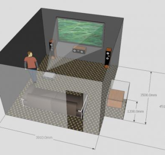 小型专用家庭影院座椅SU模型下载_sketchup草图大师SKP模型