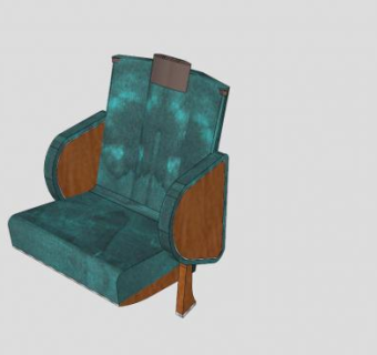 电影椅子SU模型下载_sketchup草图大师SKP模型