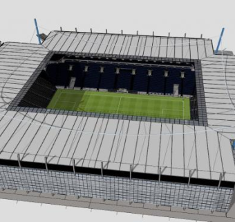 电影院4D体育场有座位SU模型下载_sketchup草图大师SKP模型