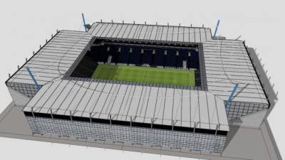 电影院4D体育场有座位SU模型下载_sketchup草图大师SKP模型