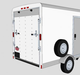 卡车车厢SU模型下载_sketchup草图大师SKP模型