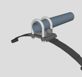 汽车钢板弹簧SU模型下载_sketchup草图大师SKP模型