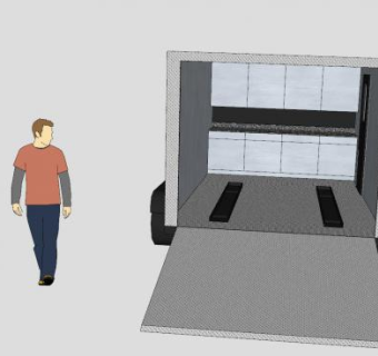 全金属挂车SU模型下载_sketchup草图大师SKP模型