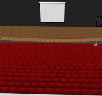 影院躺椅SU模型下载_sketchup草图大师SKP模型