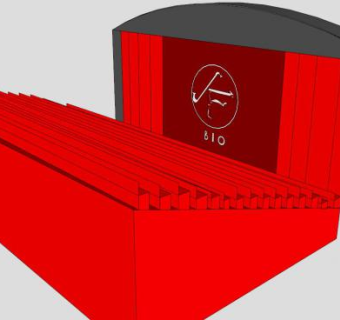 电影院红色座椅SU模型下载_sketchup草图大师SKP模型