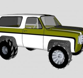 越野车SU模型下载_sketchup草图大师SKP模型
