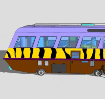 移动房车SU模型下载_sketchup草图大师SKP模型