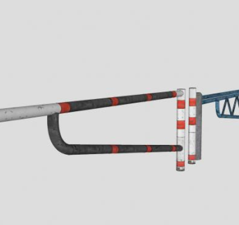 汽车障碍杆SU模型下载_sketchup草图大师SKP模型