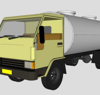 油罐卡车SU模型下载_sketchup草图大师SKP模型