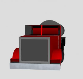 运油车SU模型下载_sketchup草图大师SKP模型