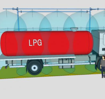洒水罐车和喷头SU模型下载_sketchup草图大师SKP模型