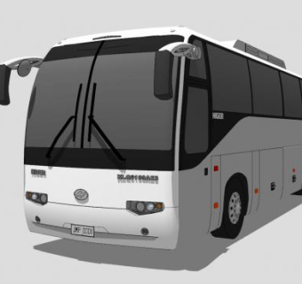 海格客车SU模型下载_sketchup草图大师SKP模型