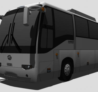 海格V91客车SU模型下载_sketchup草图大师SKP模型