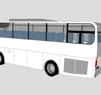 宇通客车SU模型下载_sketchup草图大师SKP模型