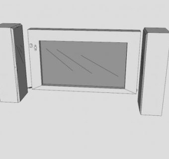 全旧电视机SU模型下载_sketchup草图大师SKP模型