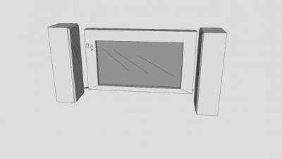 全旧电视机SU模型下载_sketchup草图大师SKP模型