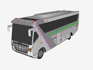 印度旅游巴士SU模型下载_sketchup草图大师SKP模型