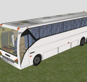 印度观光巴士SU模型下载_sketchup草图大师SKP模型