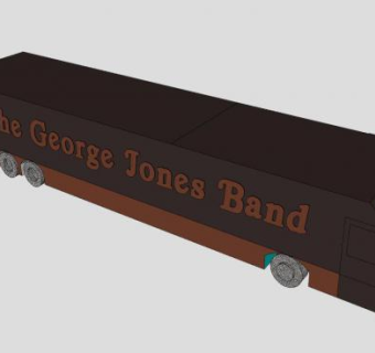 乐队巡回巴士SU模型下载_sketchup草图大师SKP模型