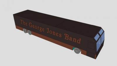 乐队巡回巴士SU模型下载_sketchup草图大师SKP模型