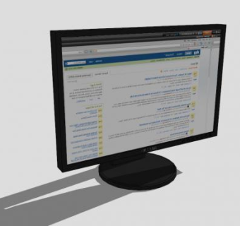 三星显示器SU模型下载_sketchup草图大师SKP模型
