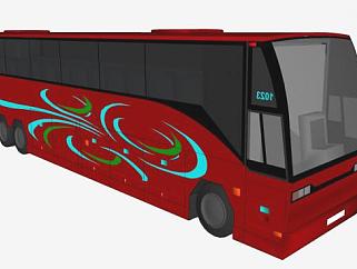 城市路线巴士SU模型下载_sketchup草图大师SKP模型