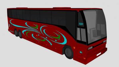 城市路线巴士SU模型下载_sketchup草图大师SKP模型