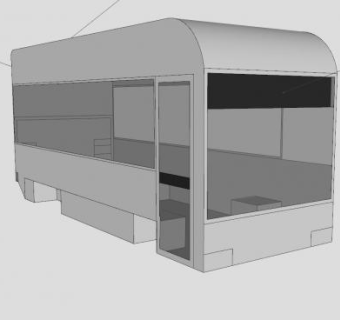 简易巴士车架SU模型下载_sketchup草图大师SKP模型