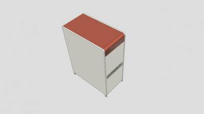 电脑主机SU模型下载_sketchup草图大师SKP模型