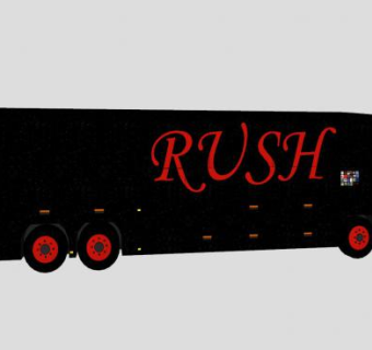 黑色公交车SU模型下载_sketchup草图大师SKP模型