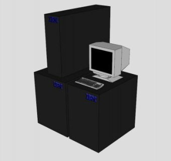 台式电脑主机SU模型下载_sketchup草图大师SKP模型