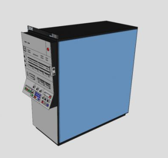 主机计算机中央处理器SU模型下载_sketchup草图大师SKP模型