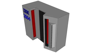 IBM大型机SU模型下载_sketchup草图大师SKP模型