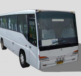 旅行客车SU模型下载_sketchup草图大师SKP模型