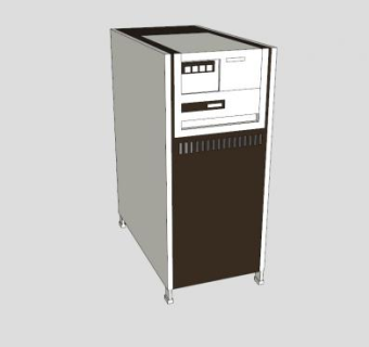 硬盘电脑主机SU模型下载_sketchup草图大师SKP模型