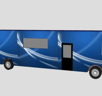 长途公共客车SU模型下载_sketchup草图大师SKP模型