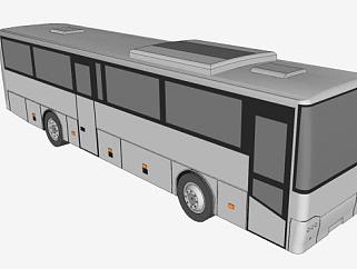 旅游公交车SU模型下载_sketchup草图大师SKP模型