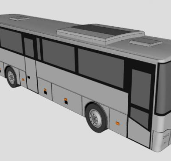 旅游公交车SU模型下载_sketchup草图大师SKP模型