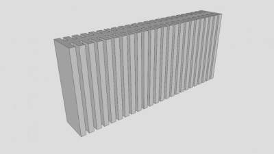 白色散热器SU模型下载_sketchup草图大师SKP模型