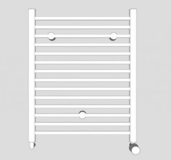 钢制板暖气片SU模型下载_sketchup草图大师SKP模型