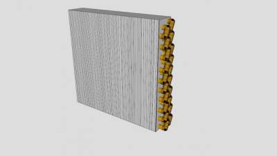 家用散热器线圈SU模型下载_sketchup草图大师SKP模型