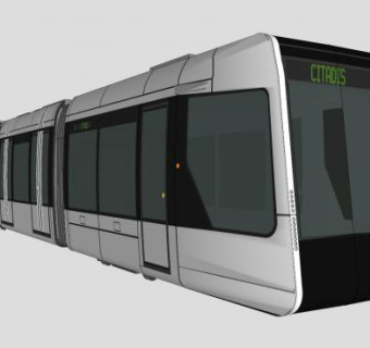 电车轨道SU模型下载_sketchup草图大师SKP模型