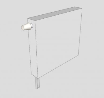 钢制板式散热器SU模型下载_sketchup草图大师SKP模型