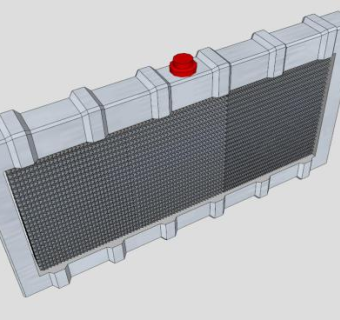 现代家用暖气片SU模型下载_sketchup草图大师SKP模型