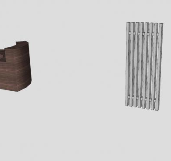 柱式暖气片SU模型下载_sketchup草图大师SKP模型