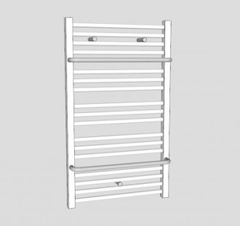 钢制散热器SU模型下载_sketchup草图大师SKP模型