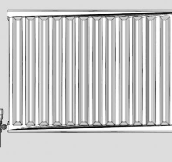 钢制翅片暖气片SU模型下载_sketchup草图大师SKP模型