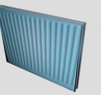 钢制板式暖气片SU模型下载_sketchup草图大师SKP模型