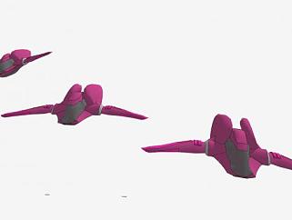 小型空中飞机SU模型下载_sketchup草图大师SKP模型
