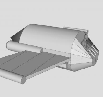 空中飞行器SU模型下载_sketchup草图大师SKP模型